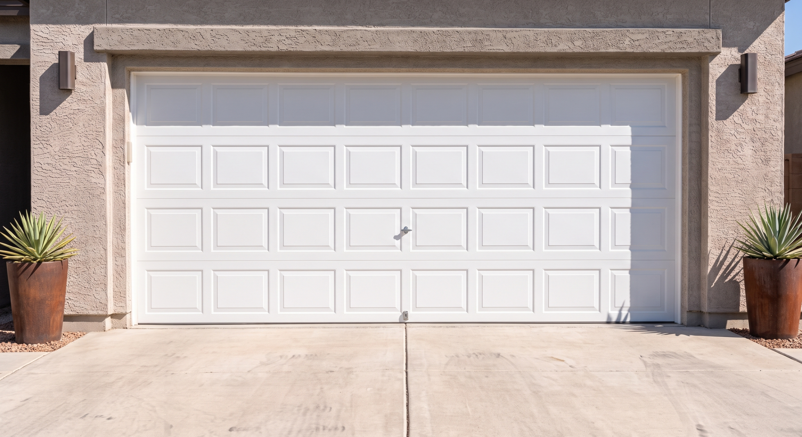 Balanced Operating Garage Door